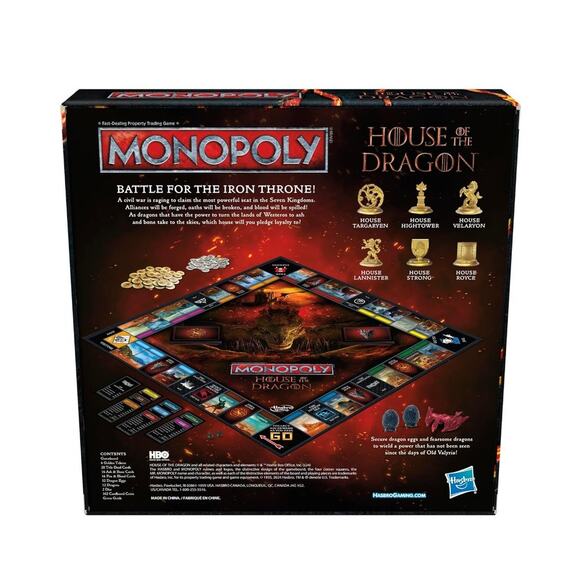 Monopoly House of the Dragon Edition Board Game - Picture 3 of 13